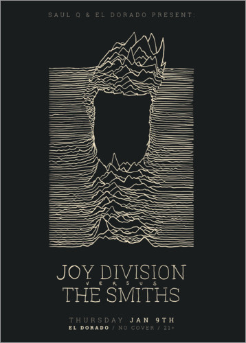 Plakat Joy Divison versus The Smiths