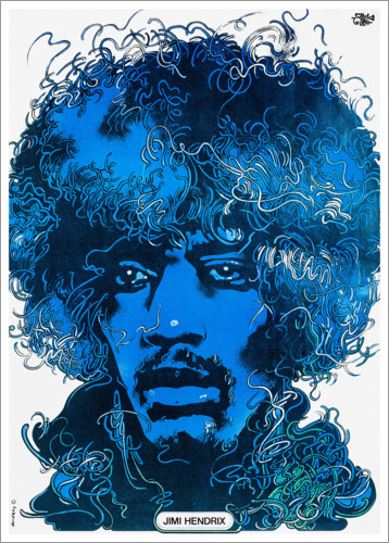 Plakat Jimi Hendrix - Wire Portrait