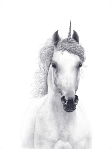 Plakat White unicorn