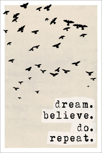 Plakat Dream believe do repeat