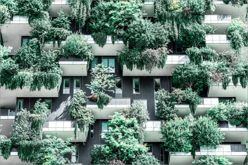 Plakat Bosco Verticale or Vertical Forest Towers In Milan