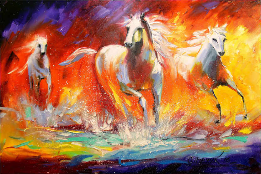 Plakat Fire horses