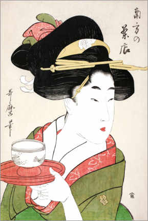 Plakat  Southern tea house - Kitagawa Utamaro