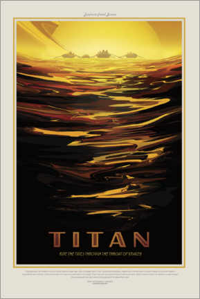 Plakat  Retro Space Travel ? Titan - NASA