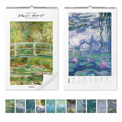 Vægkalender  Claude Monet, Water Lilies 2022 - Claude Monet