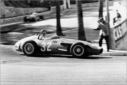 Akrylbillede  Juan Manuel Fangio, Monaco Grand Prix, Monte Carlo 1957