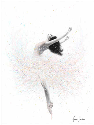 Print på skumplade  Snow Lake Ballerina - Ashvin Harrison