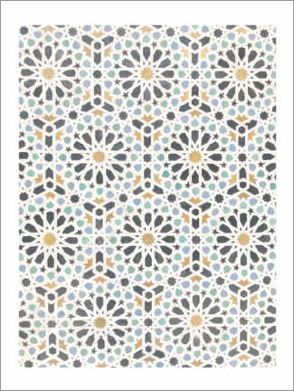 Plakat  Moroccan mosaic - Mantika Studio