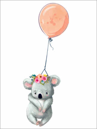 Plakat  Koala with balloon - Eve Farb
