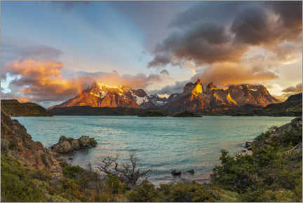 Plakat Summits of Torres del Paine, Patagonia, Chile