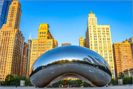 Lærredsbillede  Cloud Gate, Chicago - HADYPHOTO