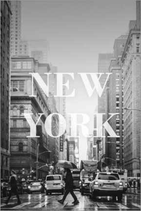 Plakat Cities in the rain: New York