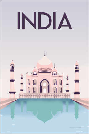 Plakat  India - Omar Escalante