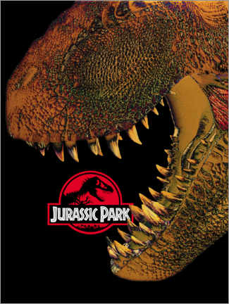 Print på aluminium  Jurassic Park - Tyrannosaurus rex
