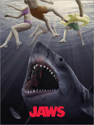 Print på træ  Jaws - Horror vision II