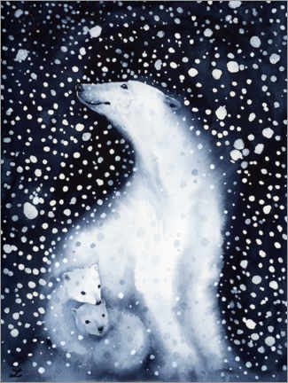 Plakat  Polar Bears - Zaira Dzhaubaeva