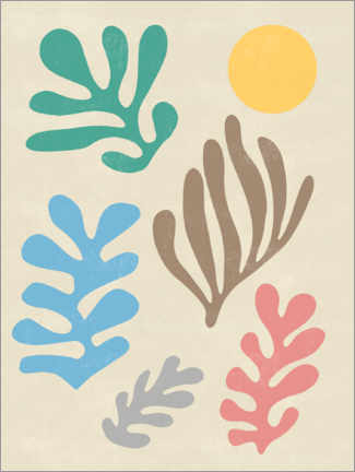 Galleritryk  Matisse Leaves - Ninola Design