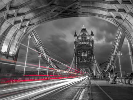 Plakat  Tower Bridge Strip Lights, London - Assaf Frank