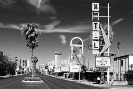 Print på skumplade  Black Nevada - Old Vegas - Philippe HUGONNARD