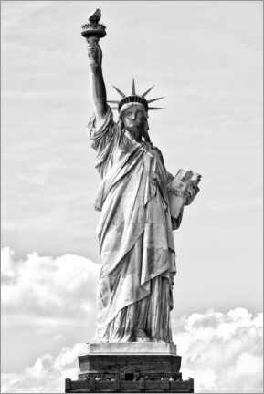Lærredsbillede  Black Manhattan - Statue of Liberty - Philippe HUGONNARD