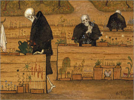 Akrylbillede  Dødens have - Hugo Simberg