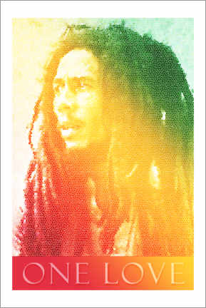 Plakat  Bob Marley One Love - Alex Saberi