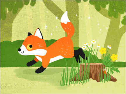 Galleritryk  Little fox - Julia Reyelt