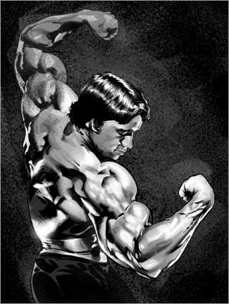 Selvklæbende plakat  Arnold Mr. Olympia - Nikita Abakumov