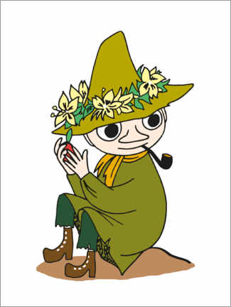 Plakat  Snufkin with a pipe