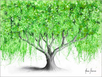 Plakat Waterside Willow Tree