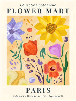 Plakat  Flower Market Paris - TAlex