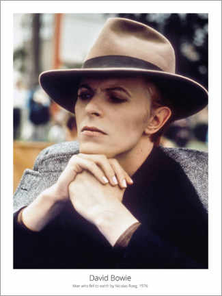 Lærredsbillede  David Bowie, Man who fell to earth by NicolasRoeg, 1976