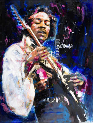 Lærredsbillede  Jimi Hendrix - Sid Maurer