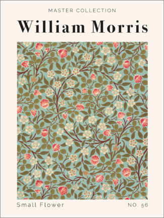 Print på træ  Small Flower No. 56 - William Morris