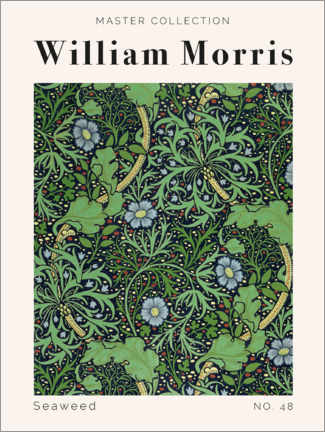 Print på aluminium  Seaweed No. 48 - William Morris