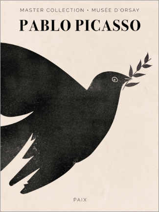 Selvklæbende plakat  Pablo Picasso - Paix