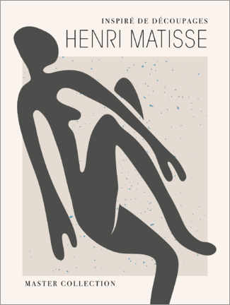 Print på skumplade  Henri Matisse - Inspiré de découpages I