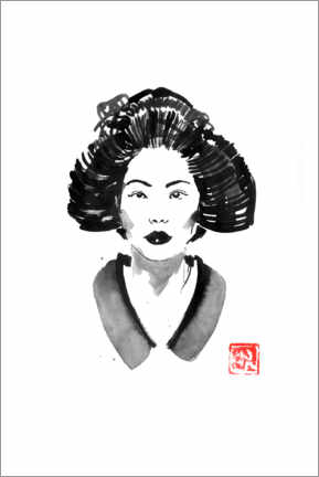 Plakat Geisha face