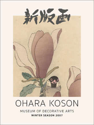 Akrylbillede  Ohara Koson - Magnolia branch - Ohara Koson