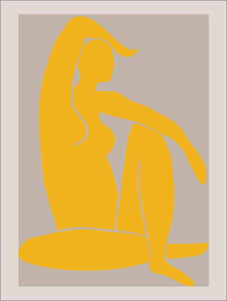 Plakat Yellow figure