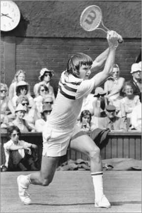 Lærredsbillede  Jimmy Connors, Tennis player, Wimbledon, June 23, 1976