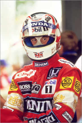 Akrylbillede  Nigel Mansell, racing driver