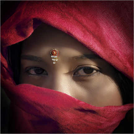 Lærredsbillede  Rajasthan Portrait - Manjik Pictures