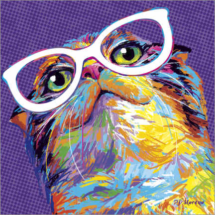 Lærredsbillede  Pop Art Cat
