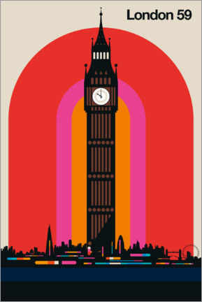 Plakat  London 59 - Bo Lundberg