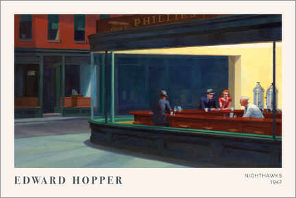 Lærredsbillede  Natteravne, 1942 - Edward Hopper