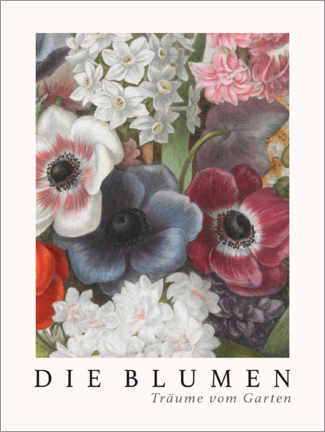 Print på træ  Album Vilmorin, The Flowers XV (German) - Elisa Champin