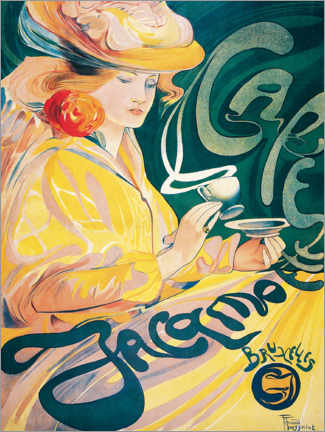 Lærredsbillede  Cafe Jacamo - Fernand Toussaint