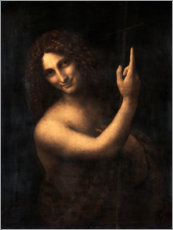 Lærredsbillede  Johannes Døberen - Leonardo da Vinci