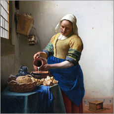 Galleritryk  Mælkepigen - Jan Vermeer